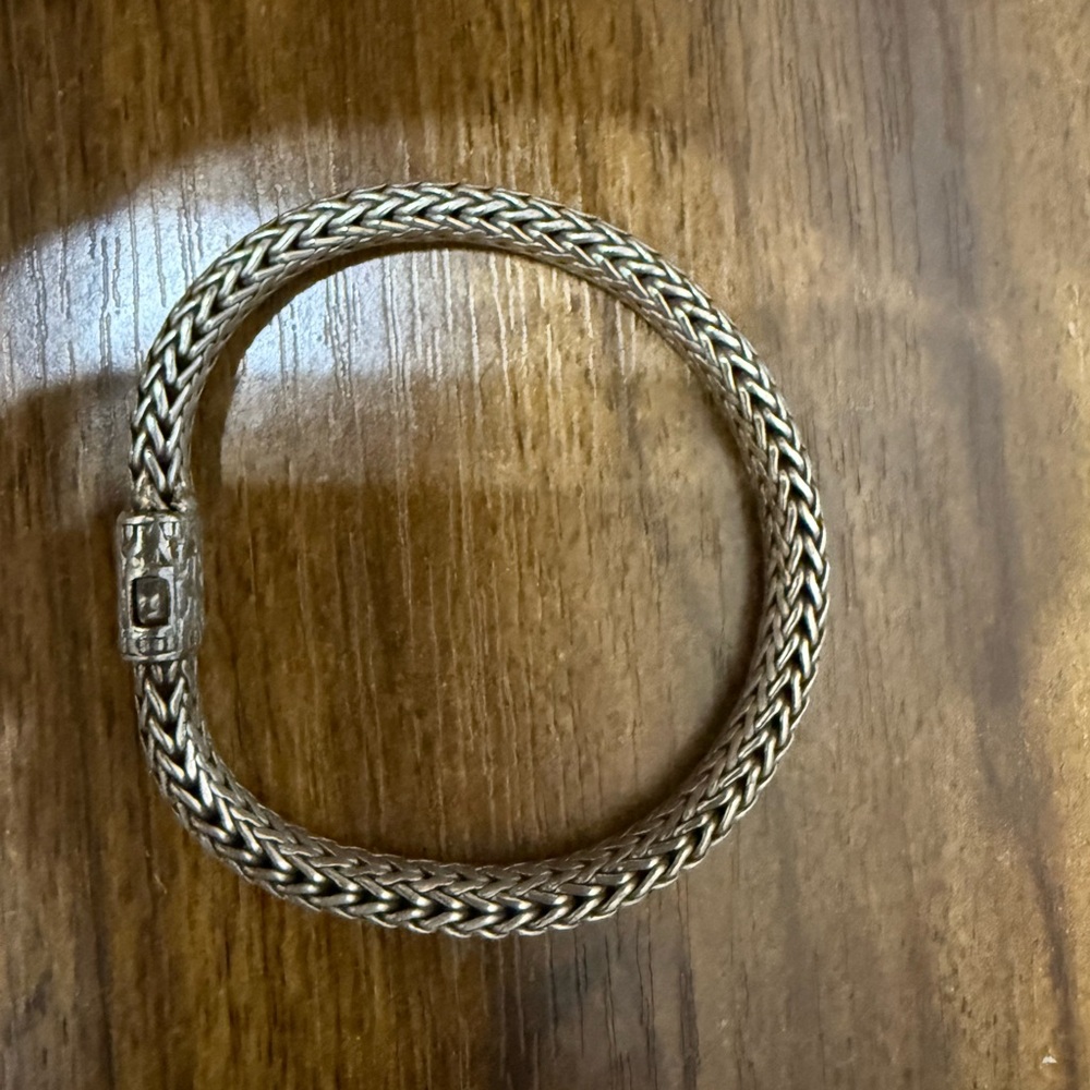 John Hardy Silver Braided Bracelet